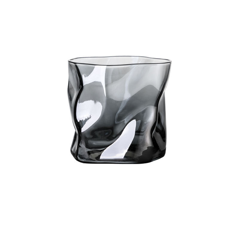 Verre à vin irrégulier de style européen créatif, idéal pour le bar, la bière, le whisky, les jus et les fêtes à la maison.