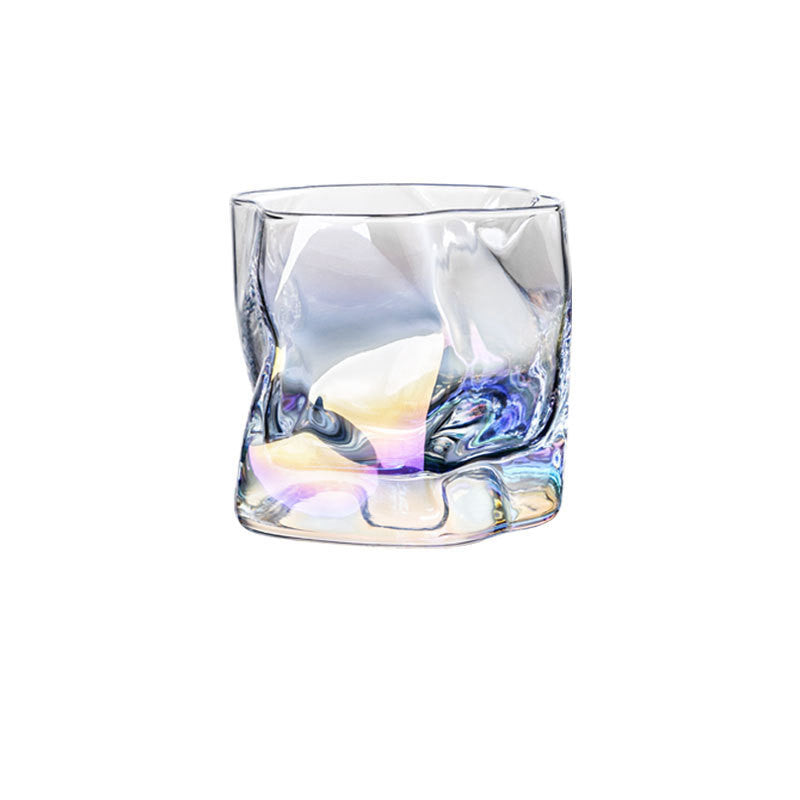 Verre à vin irrégulier de style européen créatif, idéal pour le bar, la bière, le whisky, les jus et les fêtes à la maison.