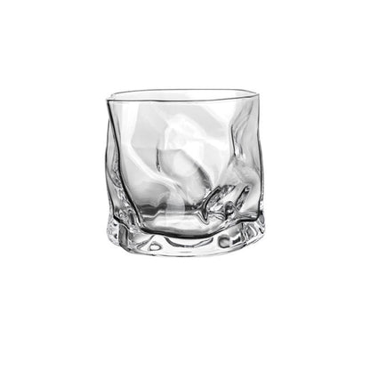 Verre à vin irrégulier de style européen créatif, idéal pour le bar, la bière, le whisky, les jus et les fêtes à la maison.