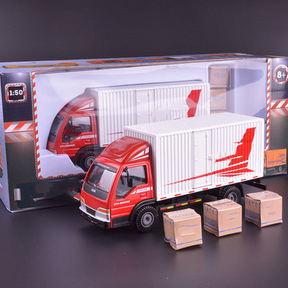 Modelo de juguete de vehículo de transporte de ingeniería de camión de aleación de simulación