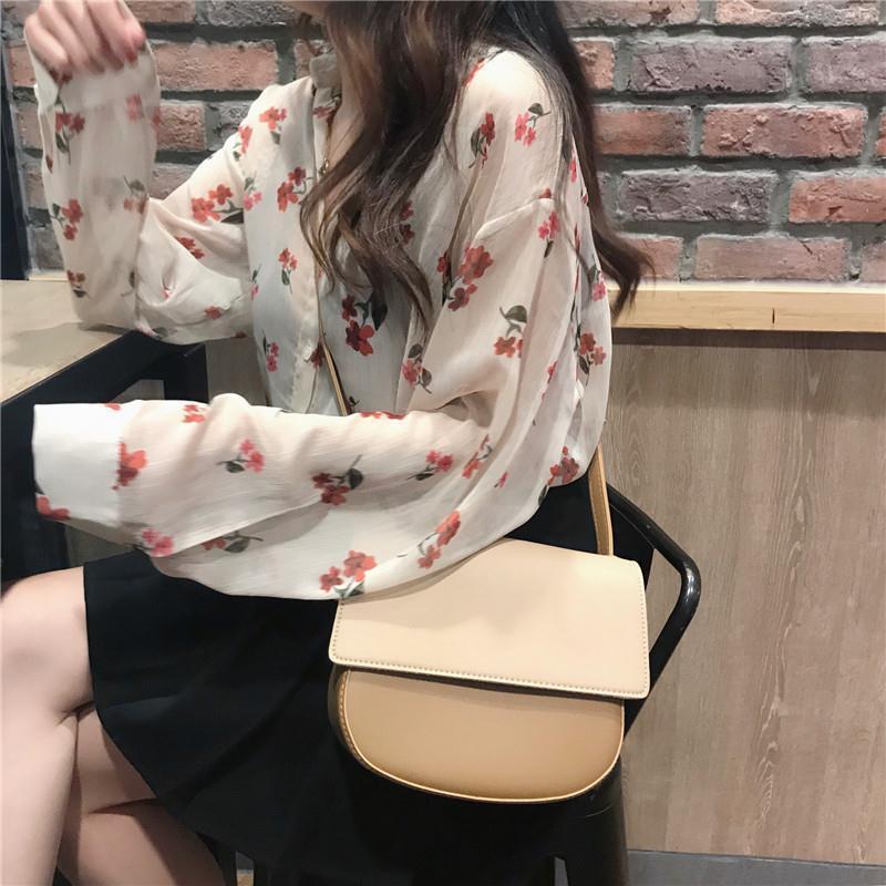 Women's Colorful Chiffon Blouse