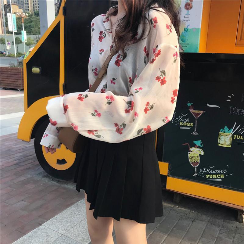 Women's Colorful Chiffon Blouse