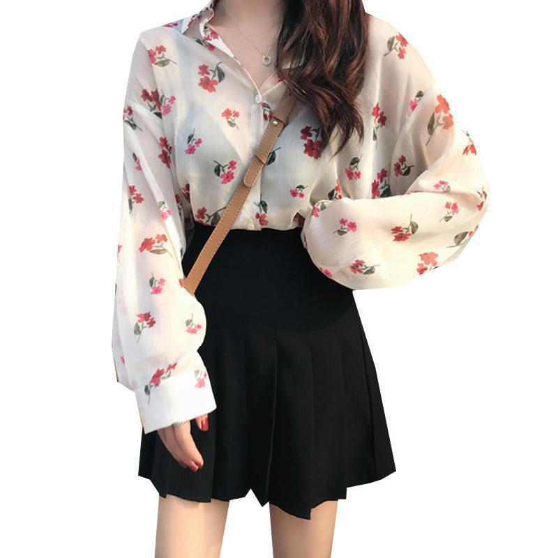 Women's Colorful Chiffon Blouse