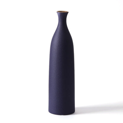 Home Furnishing Small Mouth Ceramic Vase Decorations Restaurant Showroom Desktop Soft Decorations