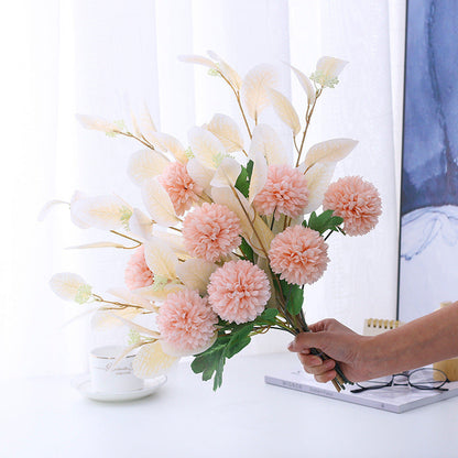Factory Direct Supply Mediterranean Artificial Flowers Simulation Flower Living Room Decoration Anti-Table Flower Arrangement Flower Vase Floral Decoration Wholesale