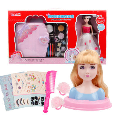 Kit de Maquillage Princesse pour Filles avec Tableau de Dessin et Cosmétiques pour Enfants