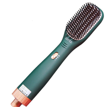 Peine de aire caliente 3 en 1 para alisar y rizar el cabello, secador de pelo con iones negativos, peine de belleza, peine de aire caliente de un solo paso.
