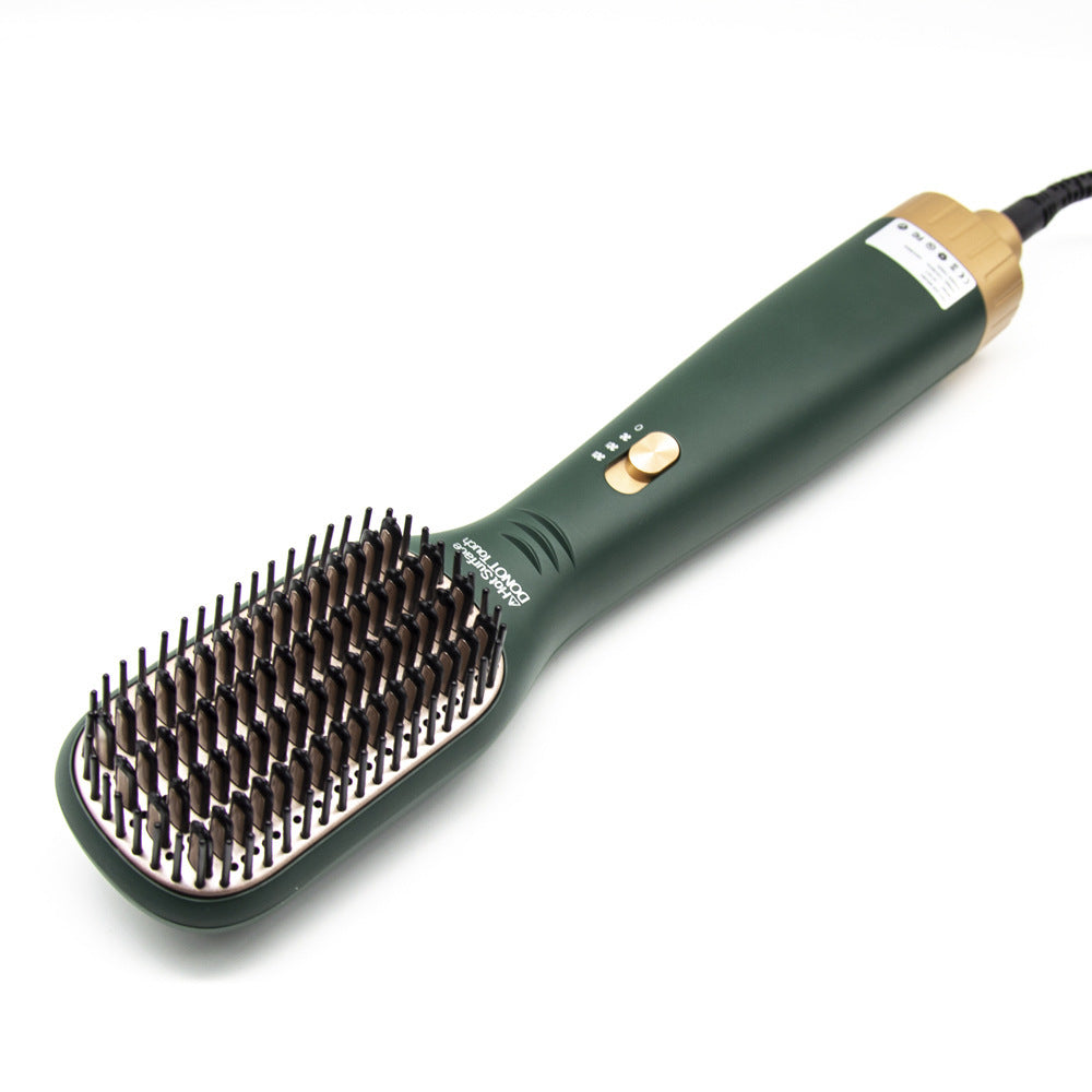 Peine de aire caliente 3 en 1 para alisar y rizar el cabello, secador de pelo con iones negativos, peine de belleza, peine de aire caliente de un solo paso.