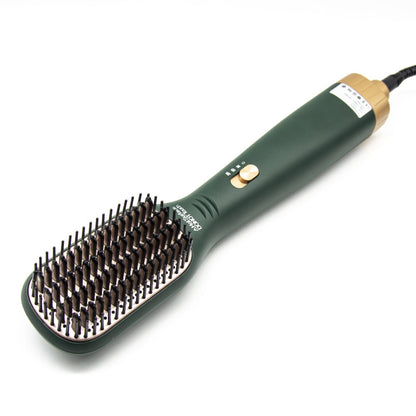 Peine de aire caliente 3 en 1 para alisar y rizar el cabello, secador de pelo con iones negativos, peine de belleza, peine de aire caliente de un solo paso.