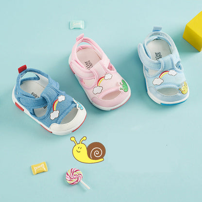 Chaussures Bébé Bambin Bramille Semelle Souple Sandales Bébé Été Taille 13-18