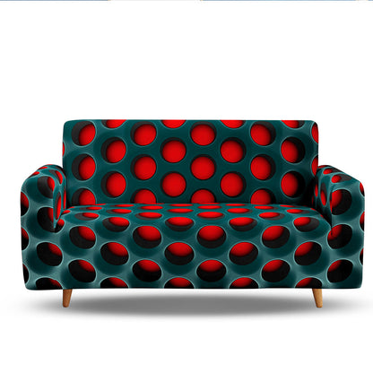Housse de canapé élastique antidérapante Circle, universelle toutes saisons, tout inclus, vente chaude, approvisionnement transfrontalier, multicolore personnalisable