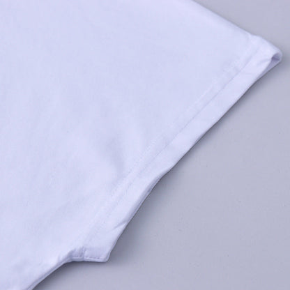 Camiseta de algodón de manga corta de talla grande National