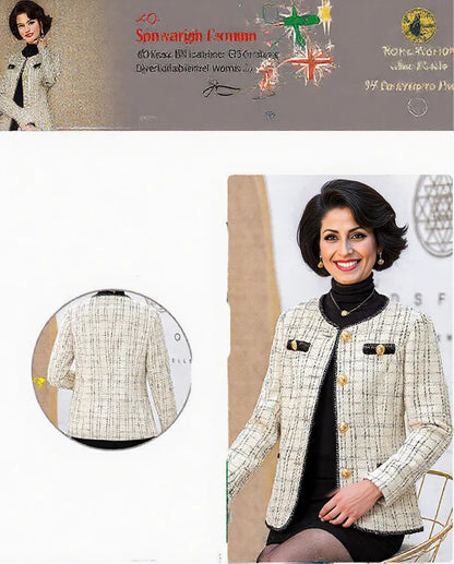 Chaqueta corta de primavera y otoño para mujer
