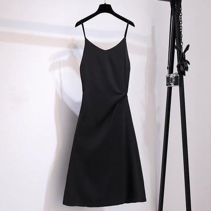 Avocado Green Suspender Dress Women''s Design in Summer