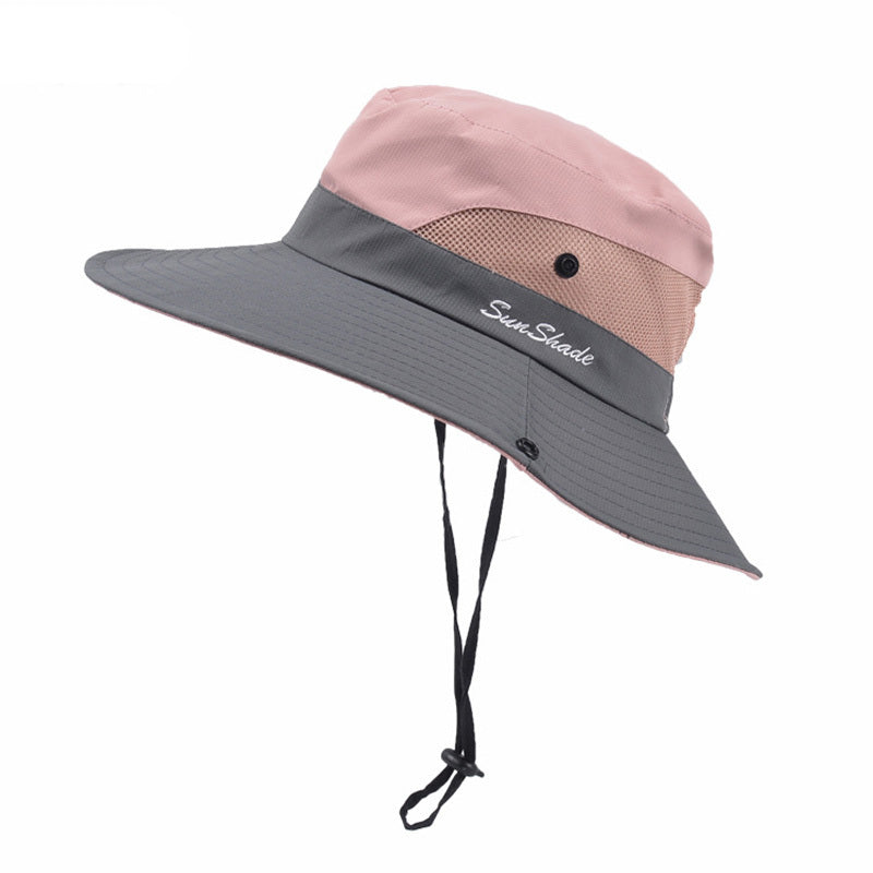Chapeau de soleil pliable unisexe d'été Pêcheur Hommes Femmes Large bord Décontracté Extérieur Voyage Plage Protection solaire Anti-UV Chapeaux de soleil