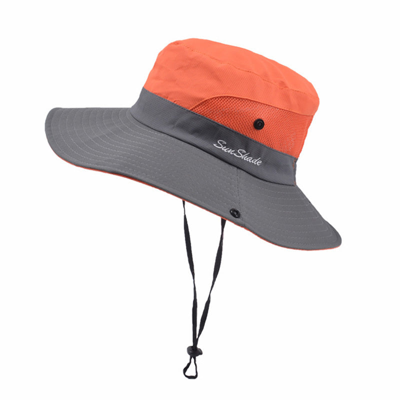 Chapeau de soleil pliable unisexe d'été Pêcheur Hommes Femmes Large bord Décontracté Extérieur Voyage Plage Protection solaire Anti-UV Chapeaux de soleil