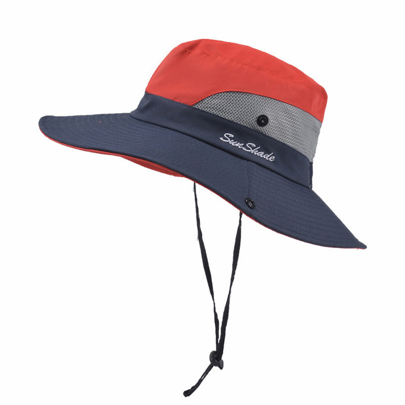 Chapeau de soleil pliable unisexe d'été Pêcheur Hommes Femmes Large bord Décontracté Extérieur Voyage Plage Protection solaire Anti-UV Chapeaux de soleil