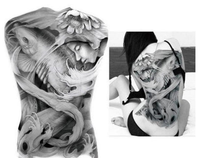 Oversized Full Back Tattoo Stickers Waterproof And Eco-friendly Tattoo Stickers On The Back Can be customized