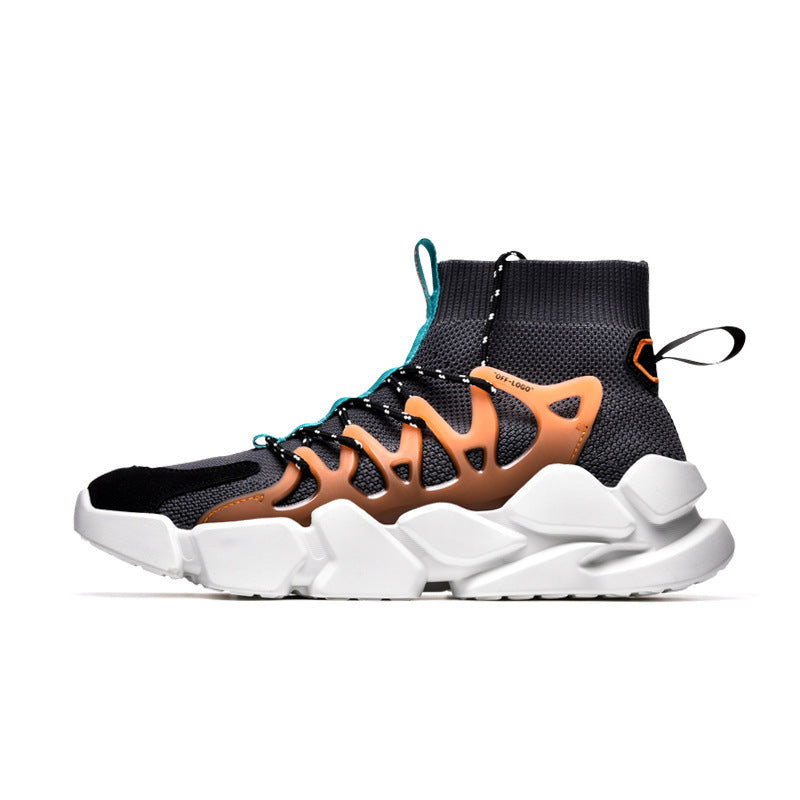 Calcetines Zapatos Zapatillas deportivas para hombre Versión coreana de zapatillas voladoras Zapatillas de correr para hombre Zapatos para hombre Zapatos viejos transpirables
