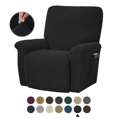 New Solid Color Corn Fleece Stretch Tight-Packed Four Seasons Sofa Cover Split