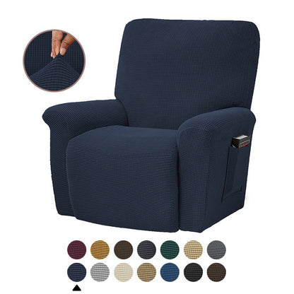New Solid Color Corn Fleece Stretch Tight-Packed Four Seasons Sofa Cover Split