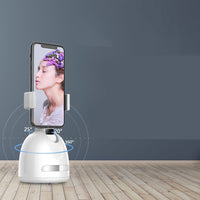 Mobile Phone Live 360-degree Follow-up Face Recognition Camera Vlog Comes With Fill Light AI Smart Cross-border