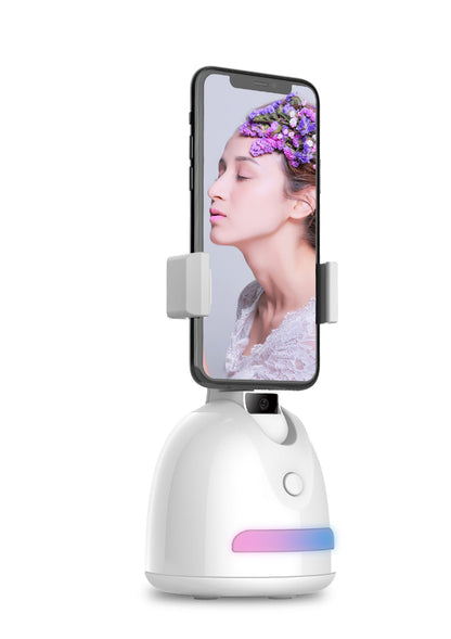 Mobile Phone Live 360-degree Follow-up Face Recognition Camera Vlog Comes With Fill Light AI Smart Cross-border