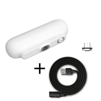 Pocket Portable Magnetic With Plug Capsule Power Bank 2600 Mah Three-In-One Magnetic Mobile Power Customization