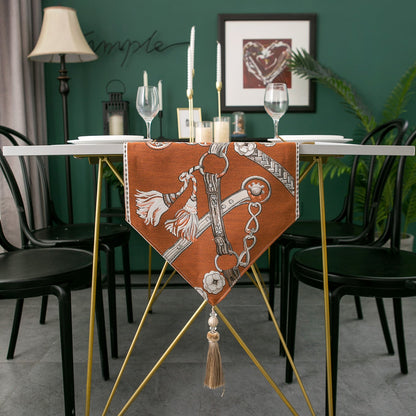Model Room Table Flag Modern Simple Jacquard Table Cloth Several Bed Flags Can Be Customized