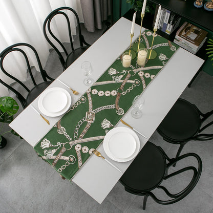 Model Room Table Flag Modern Simple Jacquard Table Cloth Several Bed Flags Can Be Customized