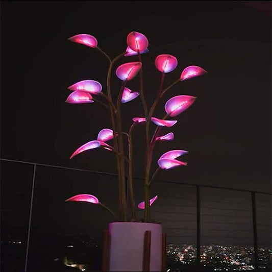 Plante Lampe LED Lumières de nuit artificielle Plante d'intérieur Bonsaï Lampes LED Décoration Plante pour la maison Chambre Lumières de plante Décoration