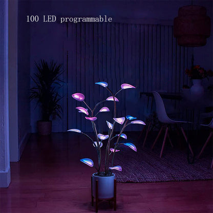 Lámpara de planta, luces nocturnas LED, planta artificial, bonsái, lámparas de planta, decoración LED para el hogar, dormitorio, luces decorativas para plantas