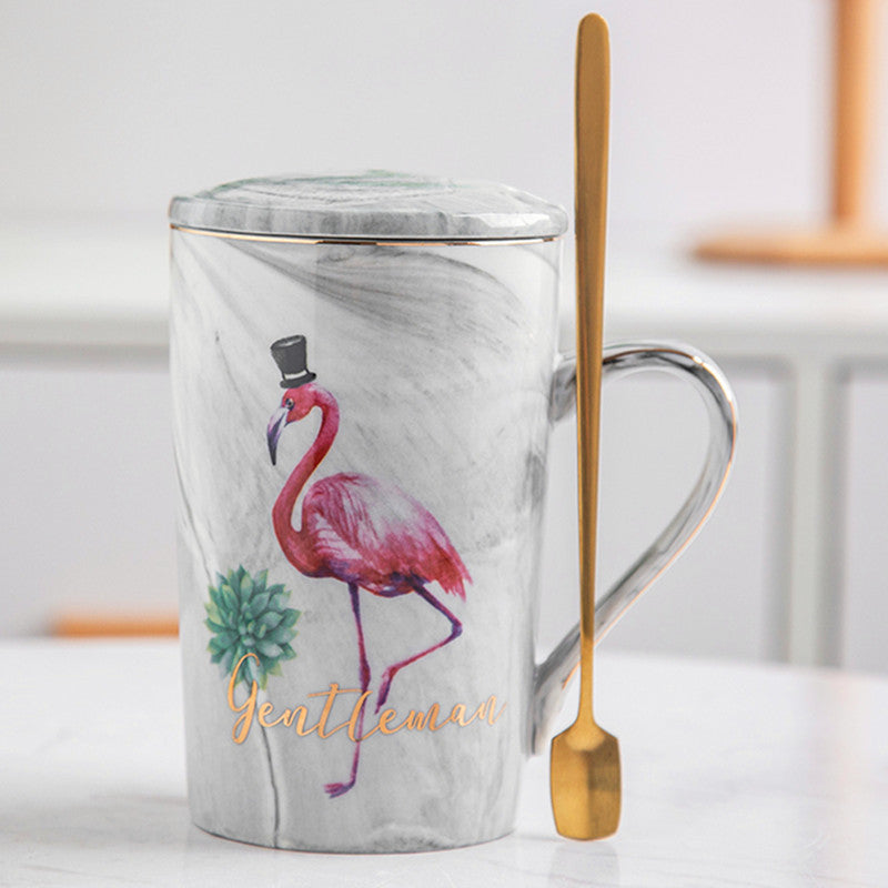 Ceramic Cup Custom Marble Pattern Bride Souvenir Couple Water Cup Wedding Gift