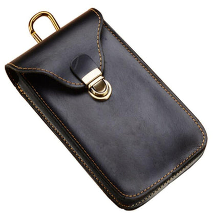 Sac de téléphone portable rétro en cuir Sac de protection de téléphone portable portable d'extérieur Sac de rangement de téléphone portable à domicile