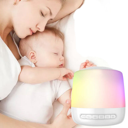 Bruit blanc, haut-parleurs non-circulants, pour aider à calmer les nerfs et dormir, lumières tactiles colorées