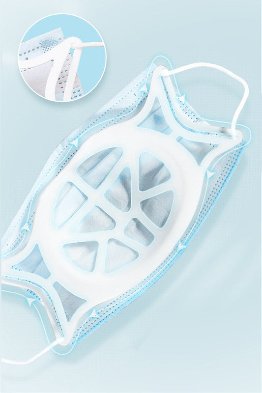 Support de cadre de support de boucle en silicone pour support intérieur de masque jetable