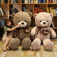 Large Rose Teddy Bear Hug Bear Doll Plush Toy Big Bear Doll Puppet Doll Love Panda Pillow