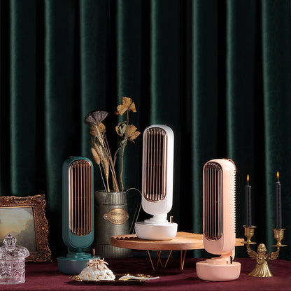 Ventilateur de Tour Humidificateur USB, Ventilateur Électrique Multifonction, Ventilateur de Bureau Rafraîchissant pour Bureau et Maison