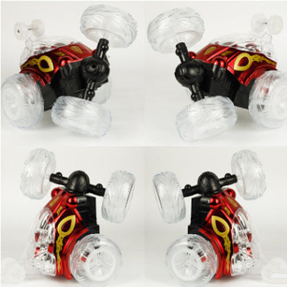 Remote Control Car Dump Truck Off-Road Remote Control Car Racing Light Children'S Toy Car Roll Stunt Car Stall Toy