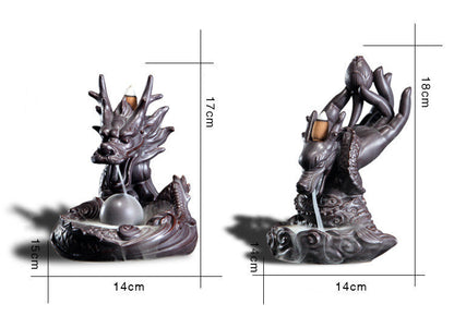 Creative Back Flow Incense Burner Smoke Will Back Flow Buddhist Supplies Incense Burner Creative Gifts