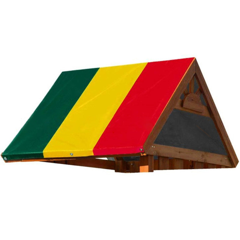 Bâche de toit color-block pour aire de jeux extérieure pour enfants