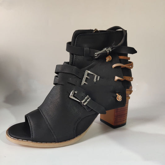 Sandalias planas con cuña de verano para mujer de talla grande