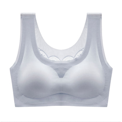 Women'S Plus Size Vest Style No Steel Ring Bra