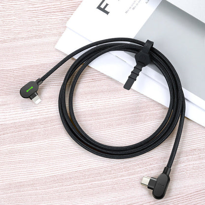 Compatible with Apple, Maiduoduo Pd Fast Charging Double Elbow Suitable For Iphone 8 X Xr Mobile Game Charging Cable