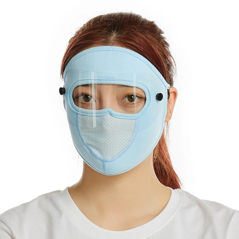 Máscara de hielo de verano nueva a prueba de viento con lente de protección ocular lavable y a prueba de polvo para ciclismo al aire libre