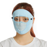 Máscara de hielo de verano nueva a prueba de viento con lente de protección ocular lavable y a prueba de polvo para ciclismo al aire libre