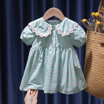 Fashion Children's Cotton Floral Dress