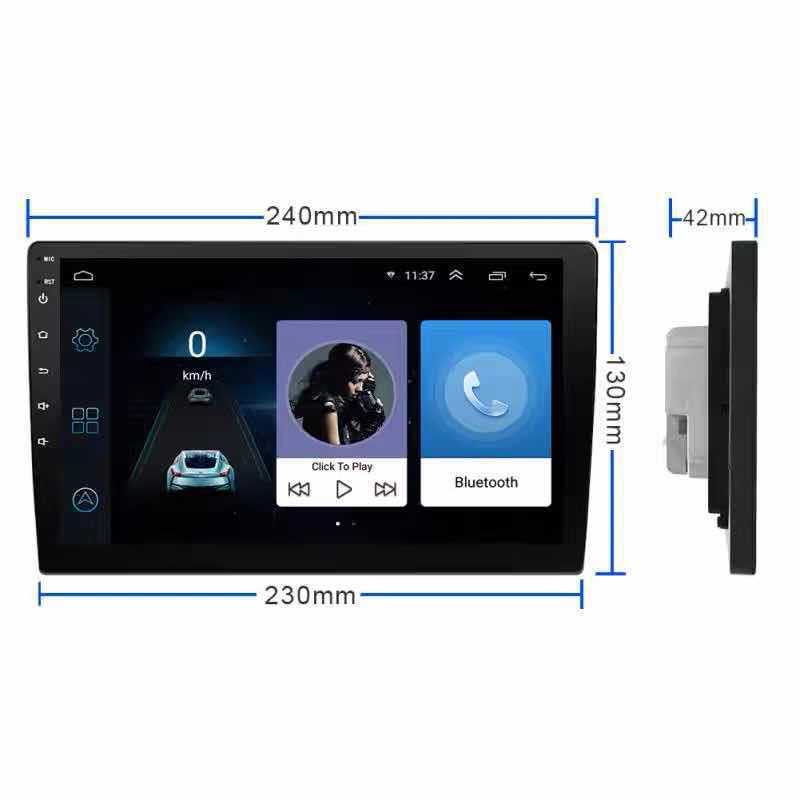 Nuevo navegador de coche con pantalla LCD grande giratoria