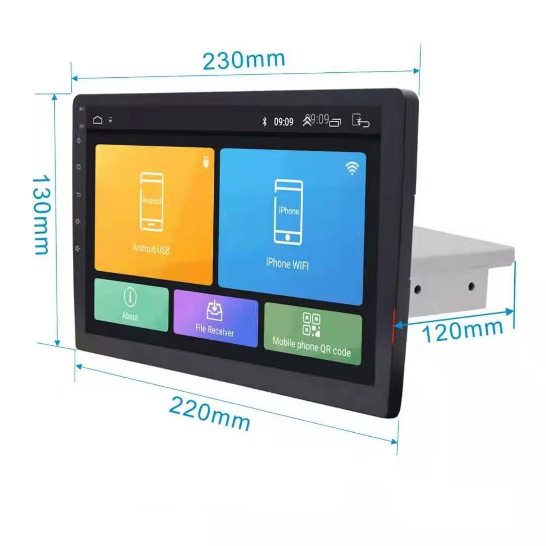 Nuevo navegador de coche con pantalla LCD grande giratoria