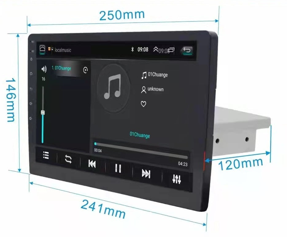 Nuevo navegador de coche con pantalla LCD grande giratoria